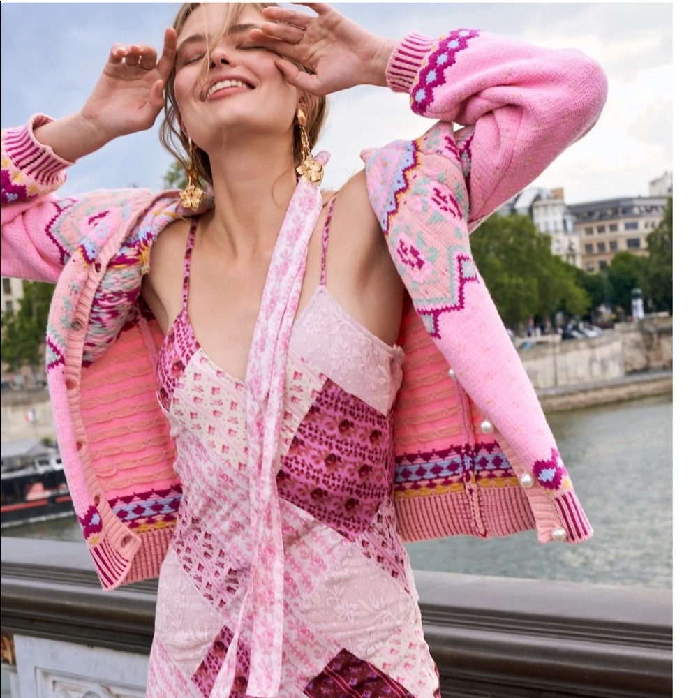 Loveshack Fancy Honeypie Boyfriend Cardigan